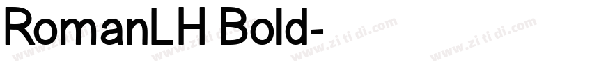RomanLH Bold字体转换